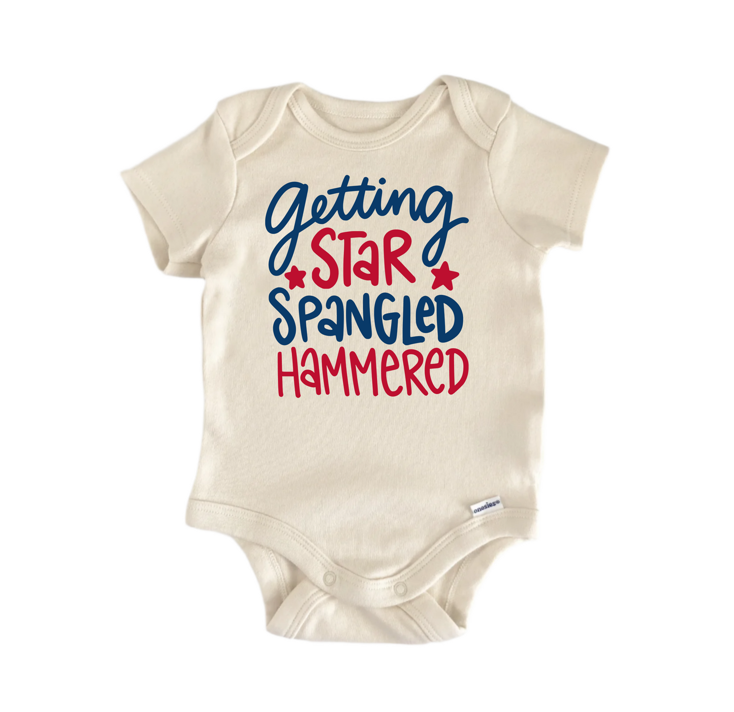 Getting Star Spangled Hammered - Baby Boy Girl Clothes Bodysuit Funny Cute Newborn