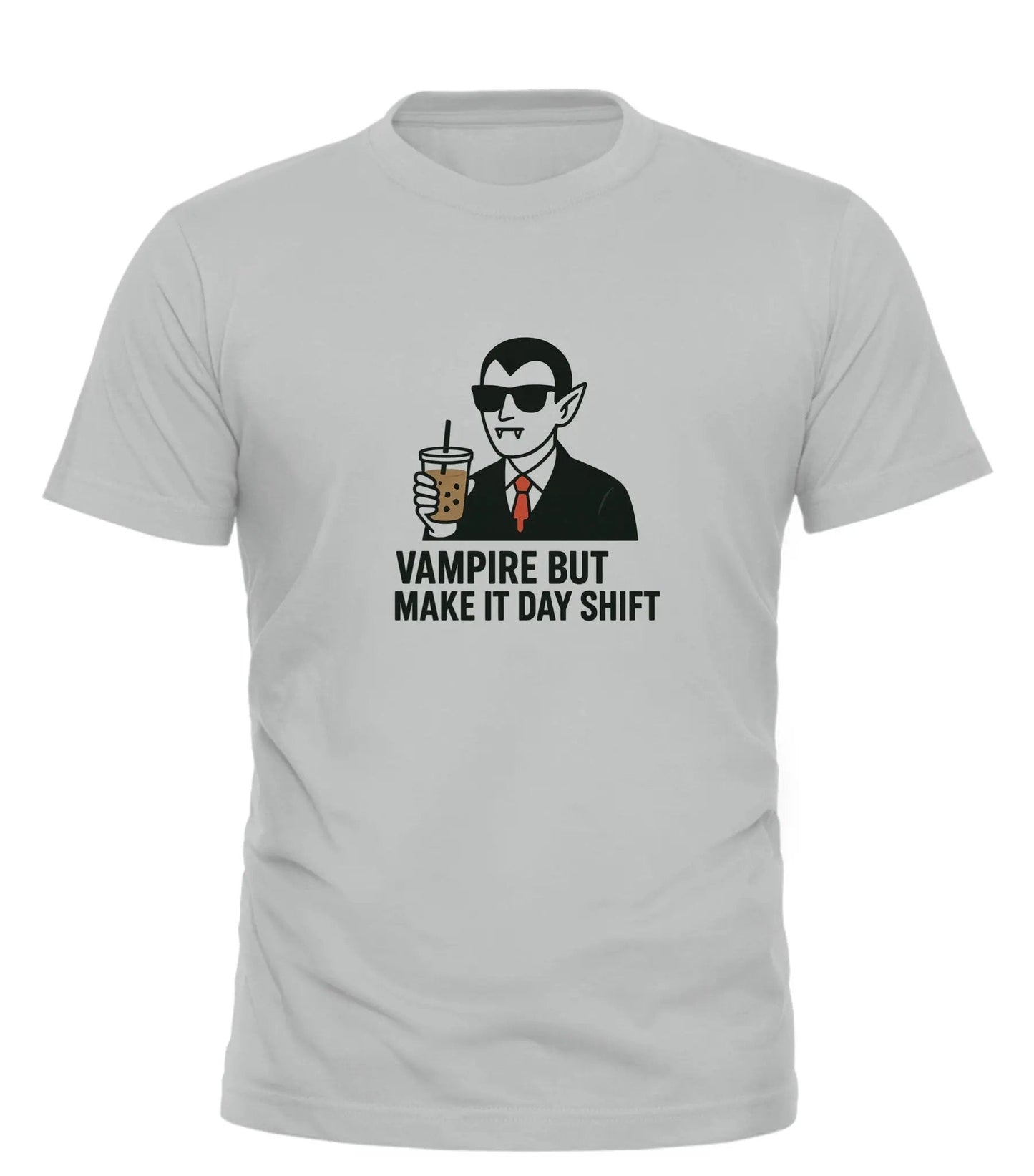 Good Trouble Funny Vampire T-Shirt with Day Shift Humor