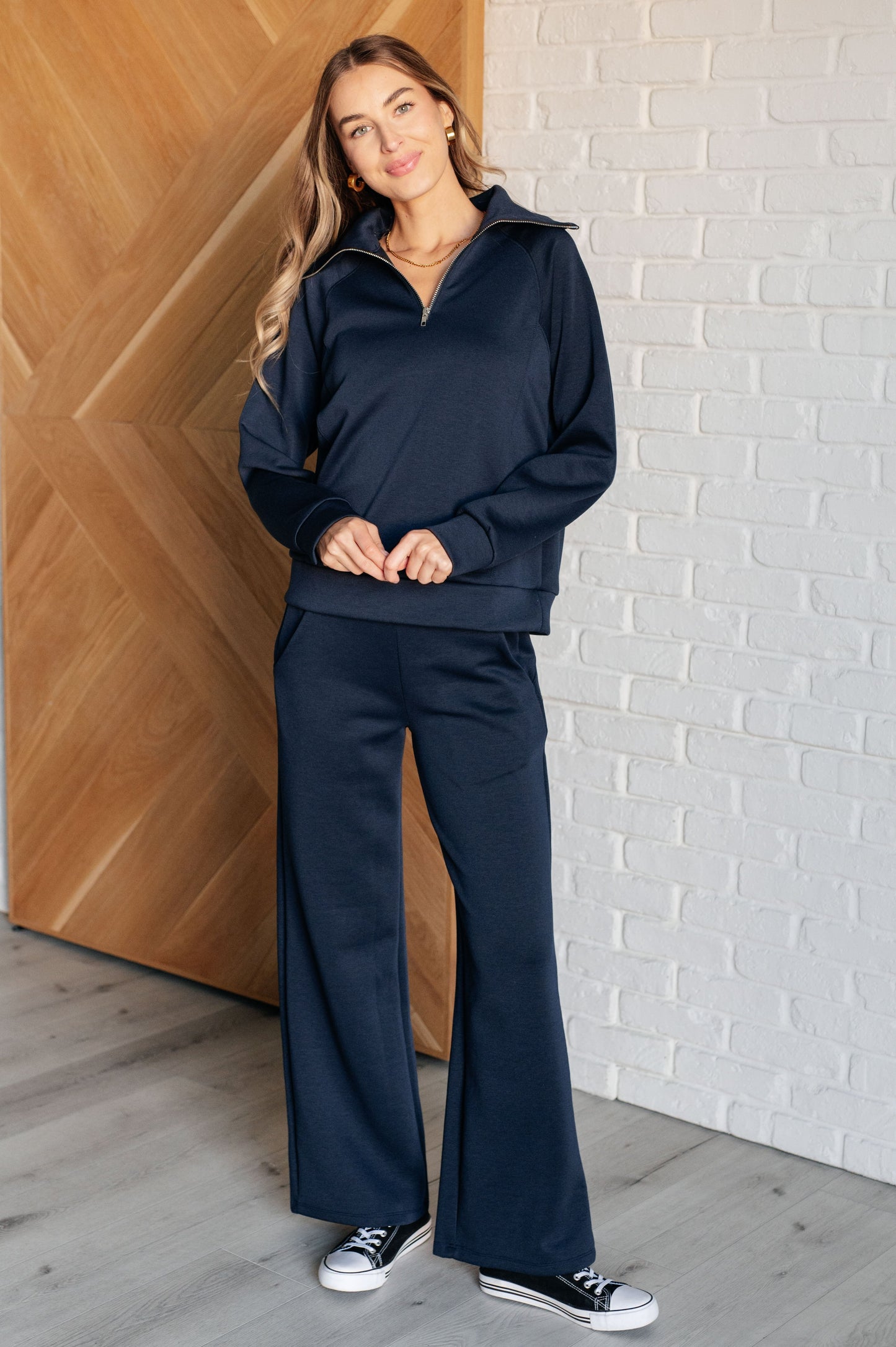 Hamptons Travel Half Zip Pullover in Navy (Online Exclusive)