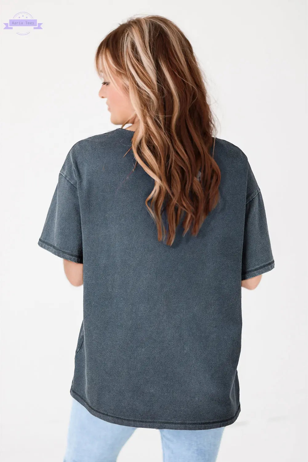 High-Rise Western Cowboy Boots Graphic Tee Aaria Tees