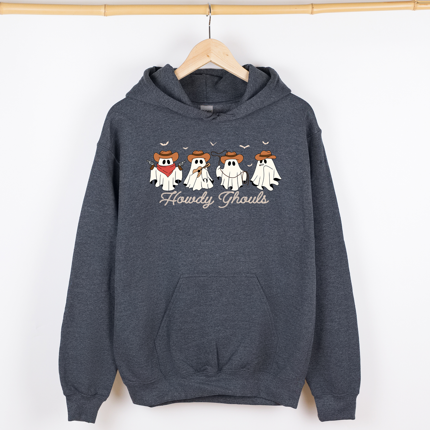 Howdy Ghouls, Cowboy Ghosts, Western, Halloween, Graphic Hoodie, Hooded Sweatshirt