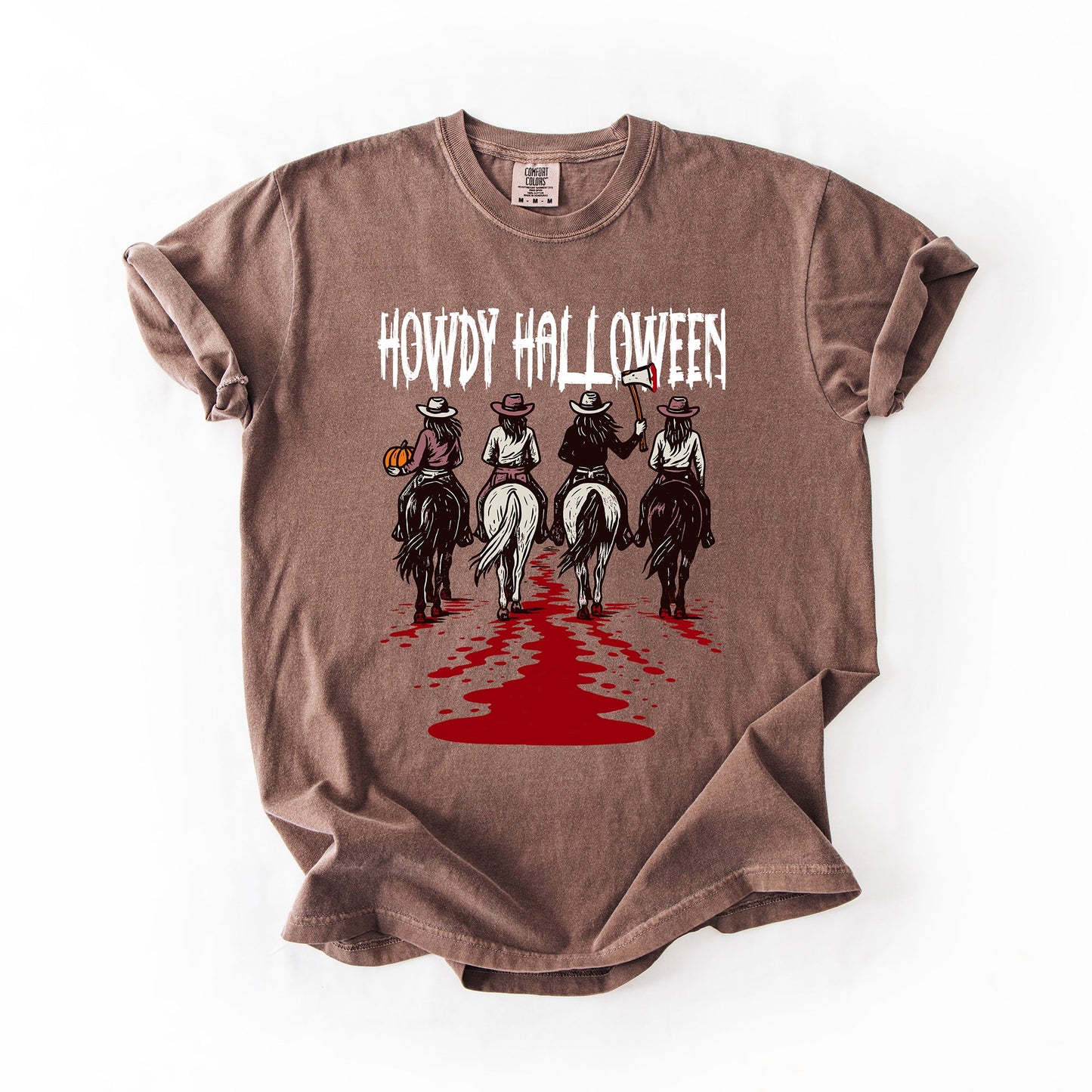 Howdy Halloween, Cowgirls, Western, Spooky, Comfort Colors T-Shirt