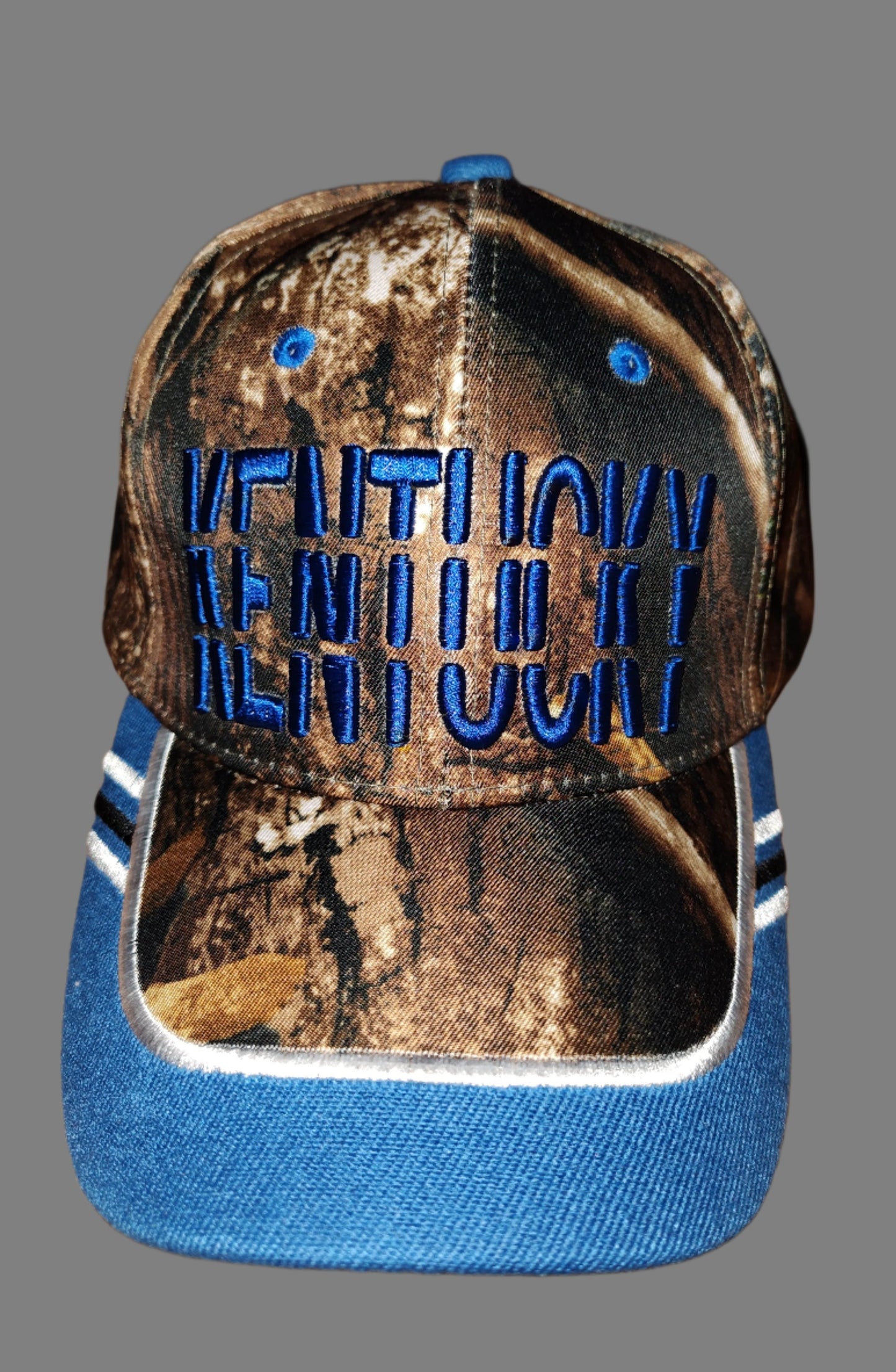 Embroidered Camo Kentucky Adjustable Baseball Cap