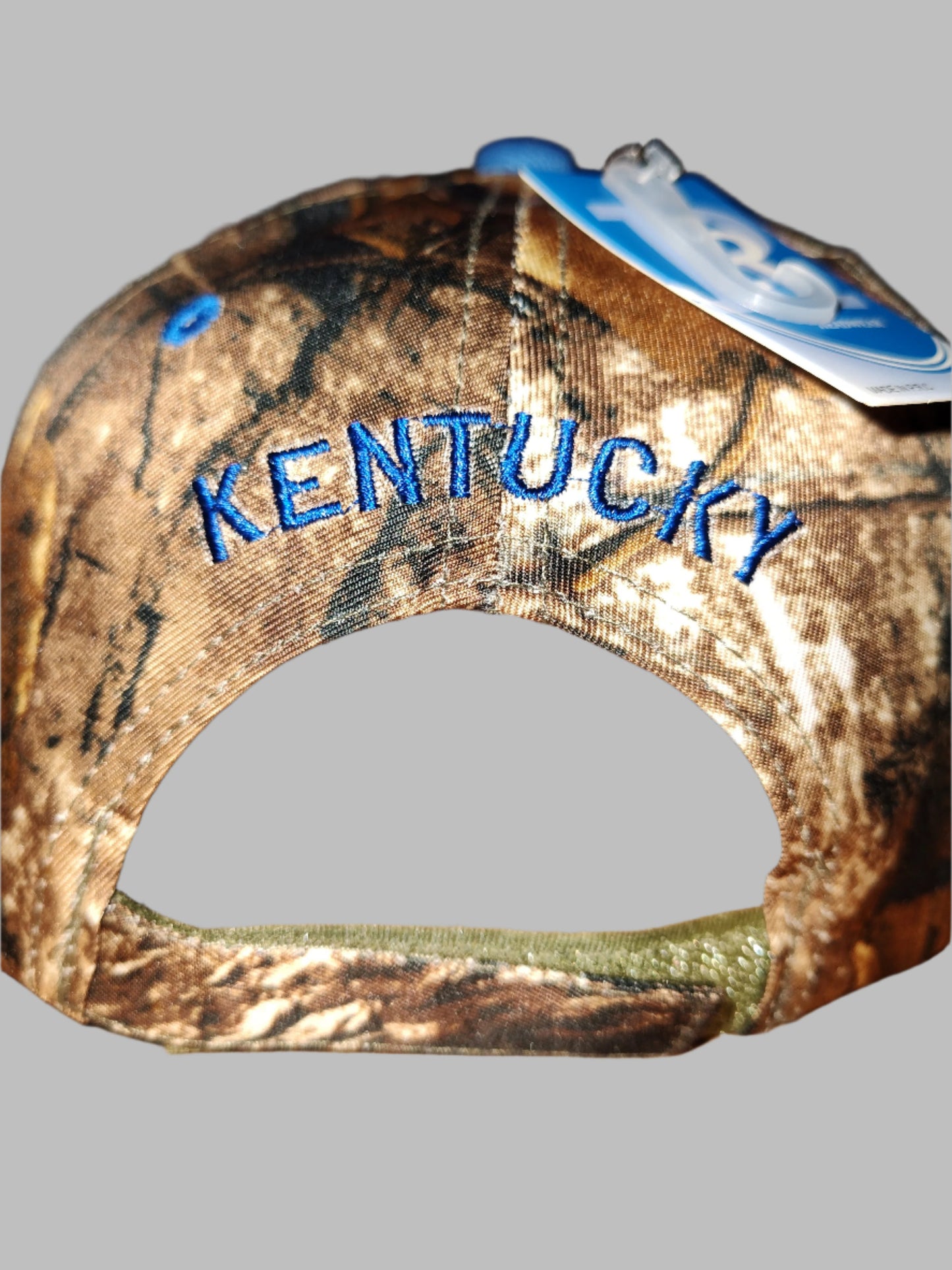 Embroidered Camo Kentucky Adjustable Baseball Cap