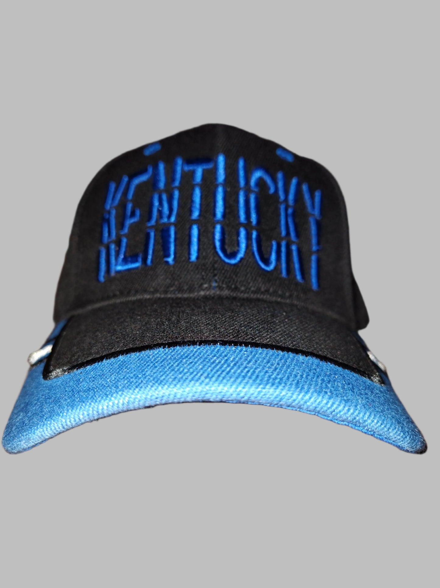 Embroidered Black Kentucky Adjustable Baseball Cap