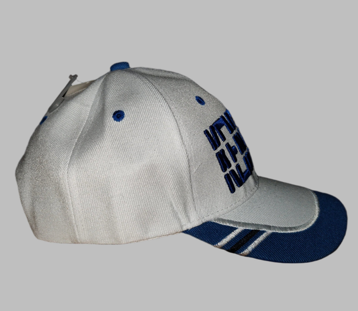 Embroidered White Kentucky Adjustable Baseball Cap