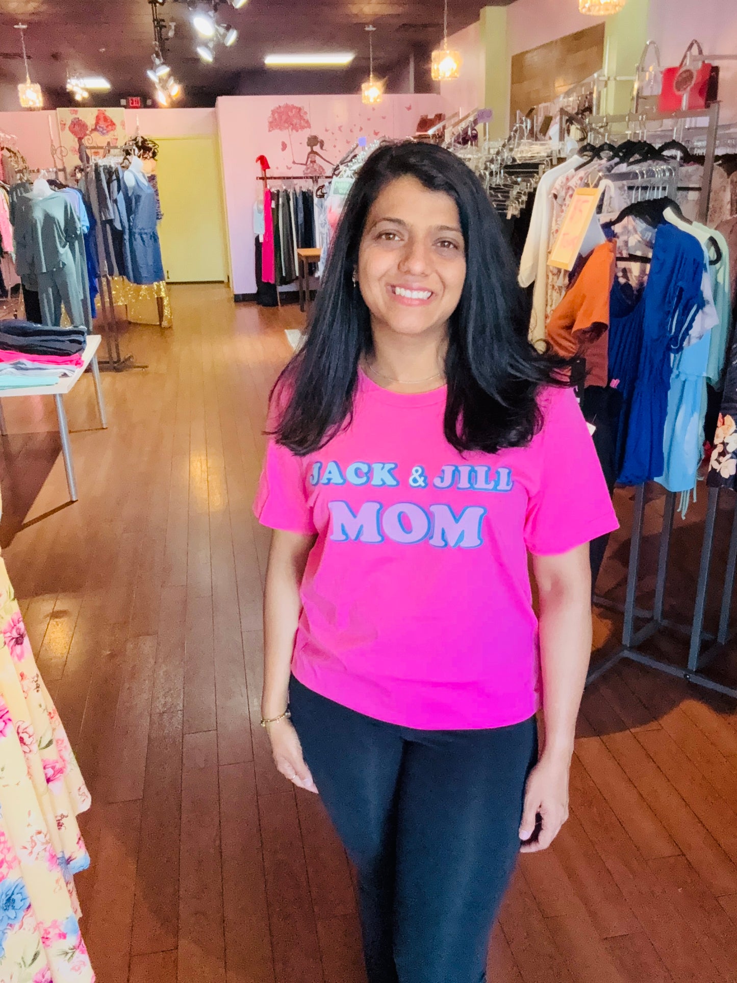 Jack & Jill Mom Crew Neck Short Sleeve Tee
