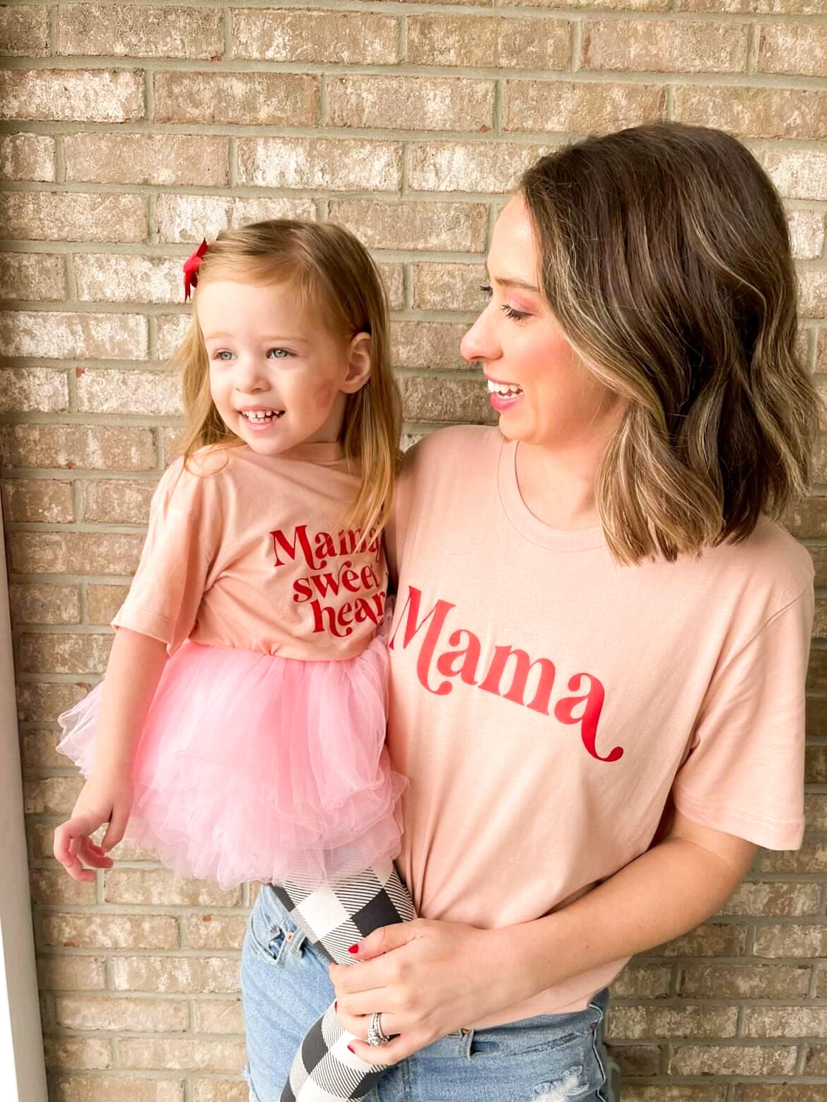 Mama and Mama's Peach Sweetheart Set
