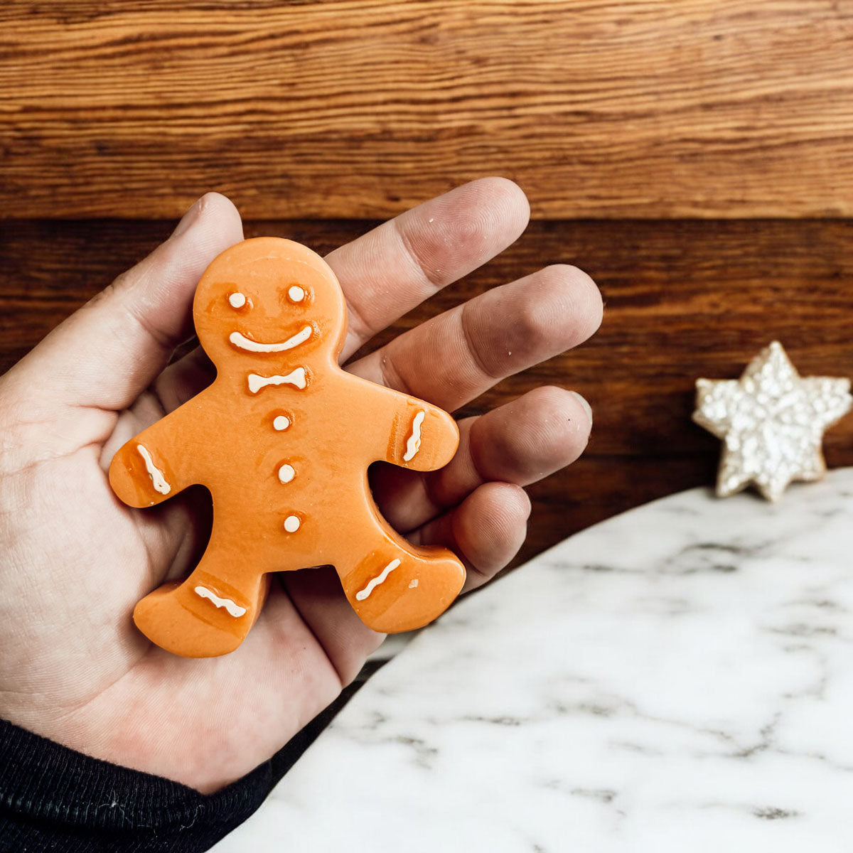Gingerbread Man Candle