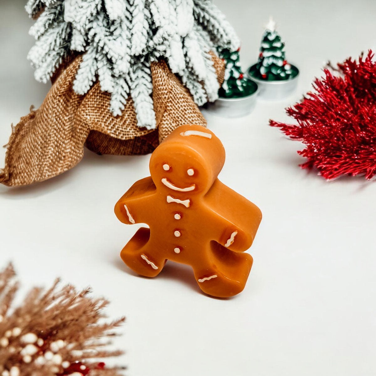 Gingerbread Man Candle