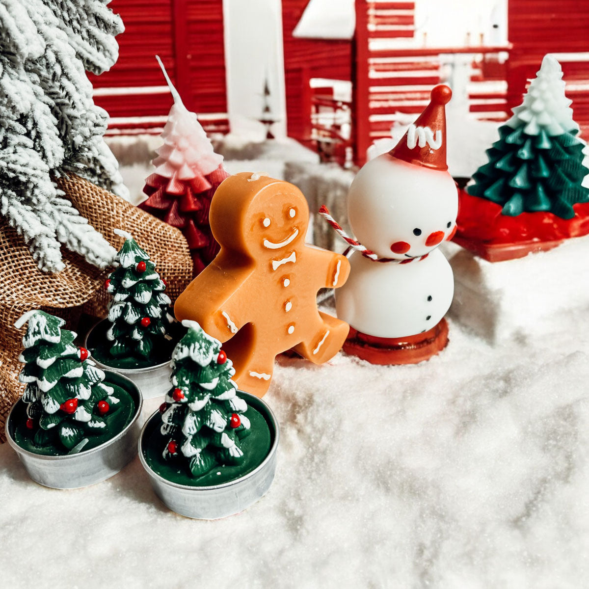 Gingerbread Man Candle