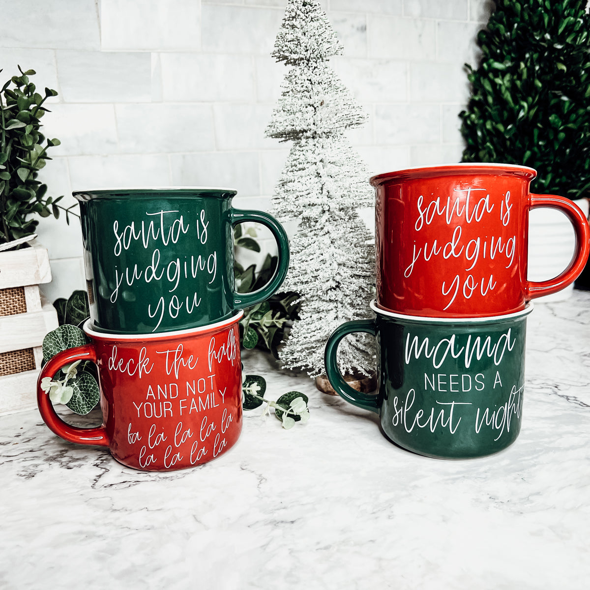 Santa is Judging Mug