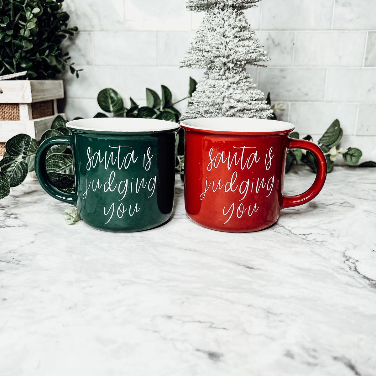Santa is Judging Mug