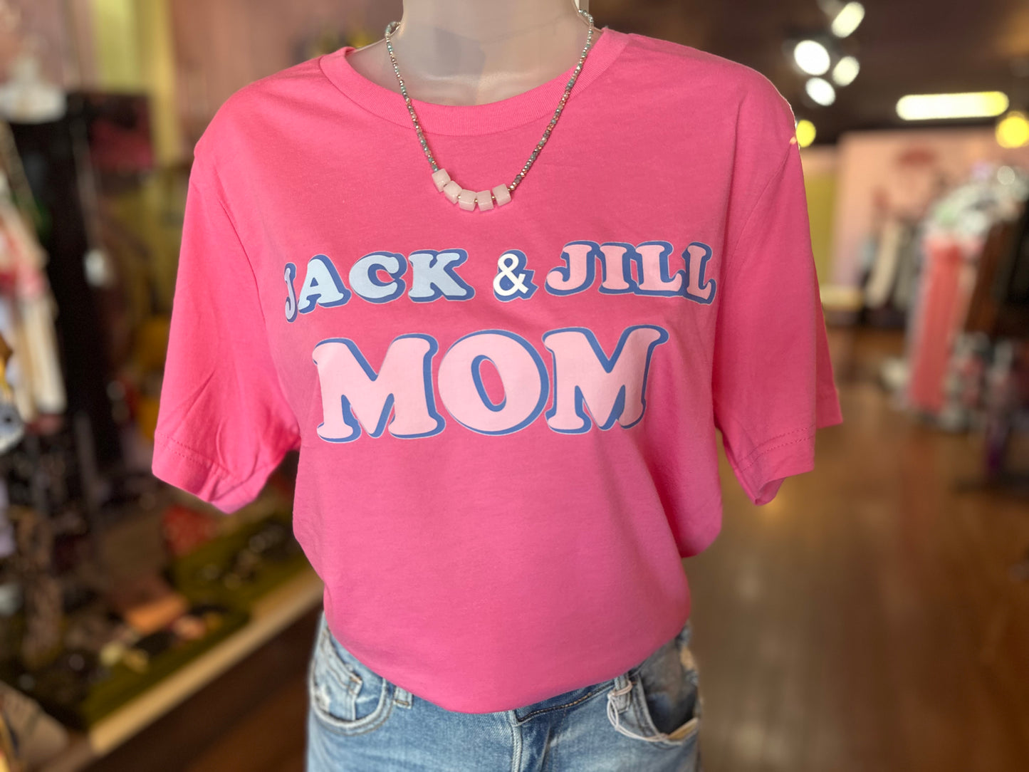 Jack & Jill Mom Crew Neck Short Sleeve Tee