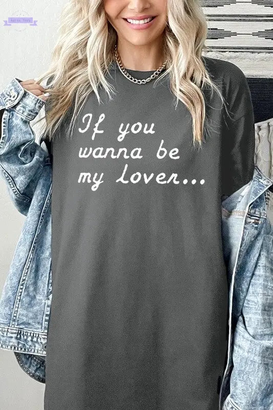 If You Wanna Be My Graphic Plus Heavy Cotton Tee Color Bear Aaria Tees