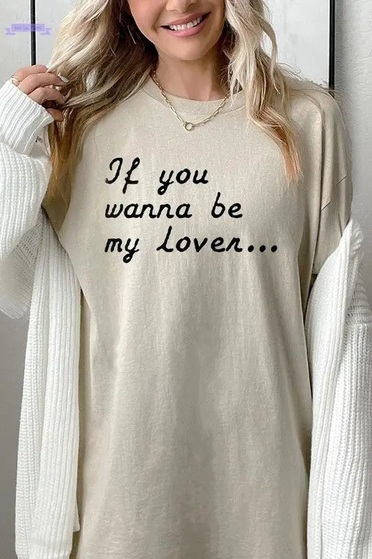 If You Wanna Be My Graphic Plus Heavy Cotton Tee Color Bear Aaria Tees