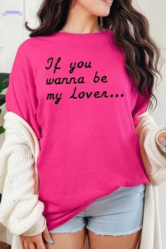 If You Wanna Be My Graphic Plus Heavy Cotton Tee Color Bear Aaria Tees