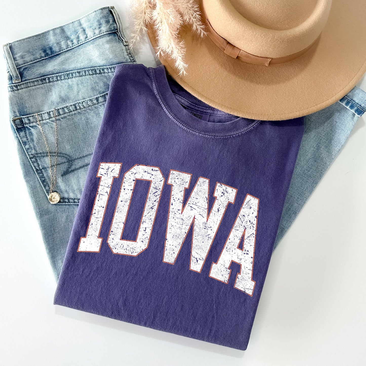 Iowa, Football, Sports, Game Day, Big Game, Touchdown, Tailgate Party, University, College, State Tshirt Comfort Colors T-Shirt