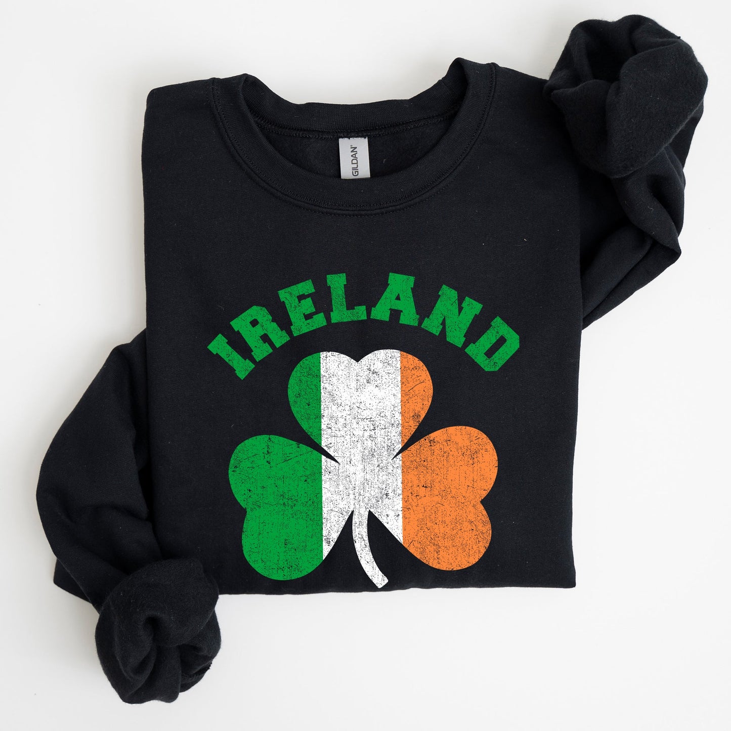 Ireland Shamrock Flag, St Patrick's Day Sweatshirt