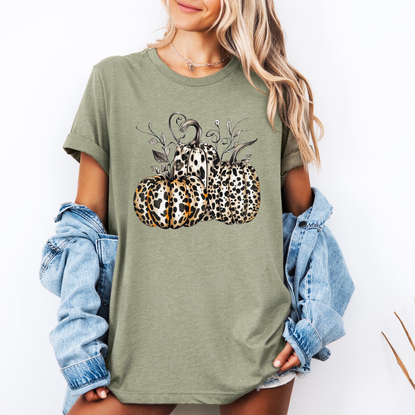 Leopard Print Pumpkins, Cute, Halloween, Autumn, Fall, Tshirt