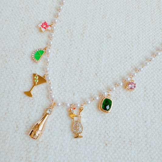 Let's Celebrate Multi Charm Necklace - Aaria Tees