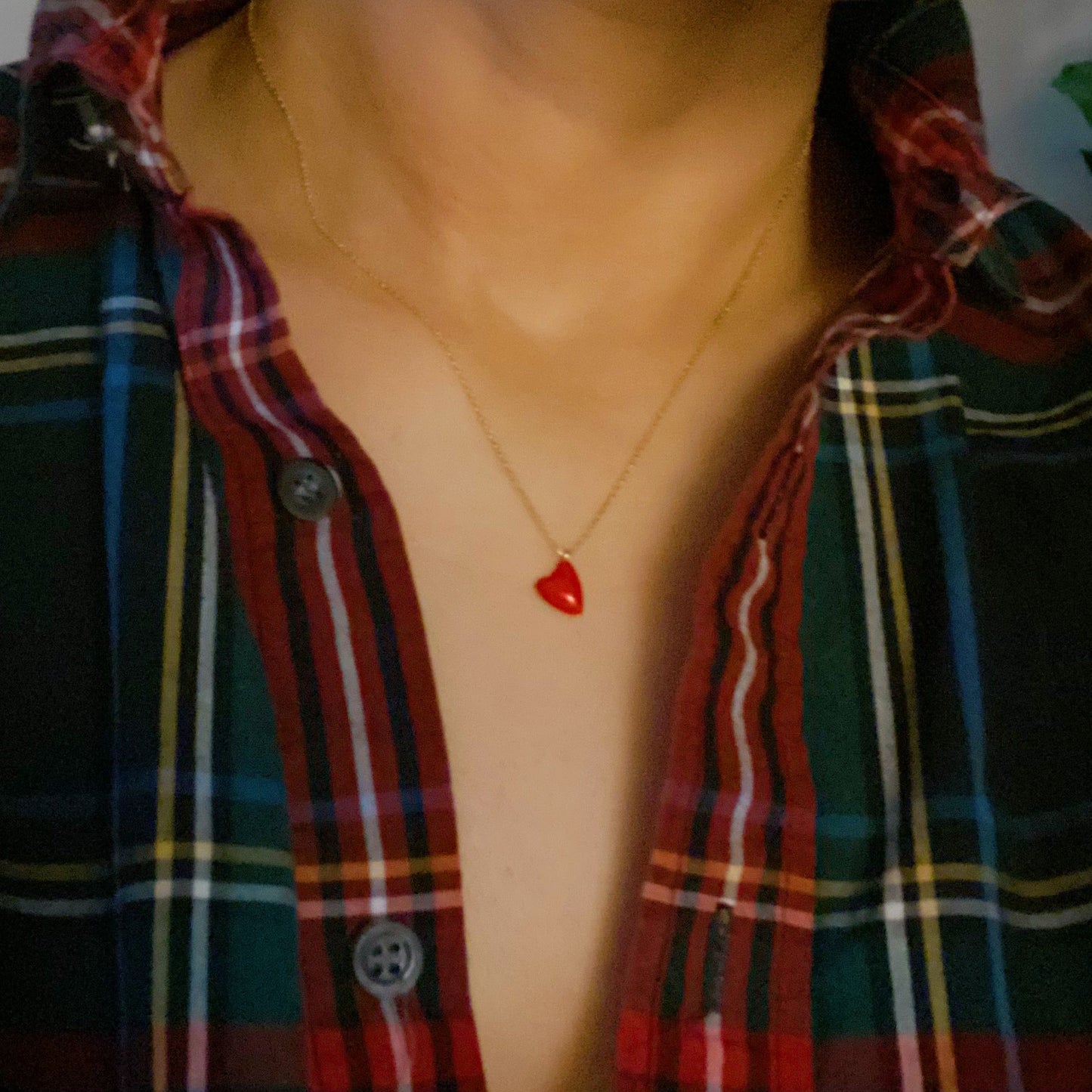 Little Heart In Color Necklace - Aaria Tees