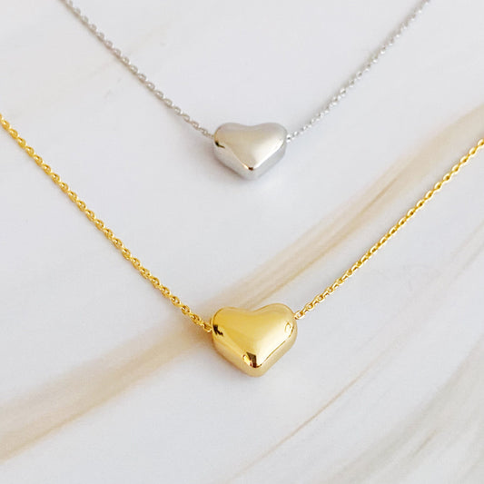 Love Bean Heart Necklace - Aaria Tees