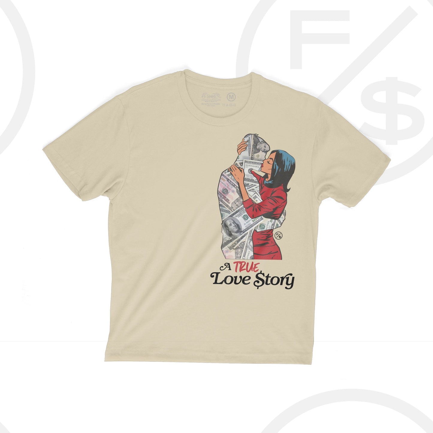 Love Story (Cream - Oversize) - Aaria Tees