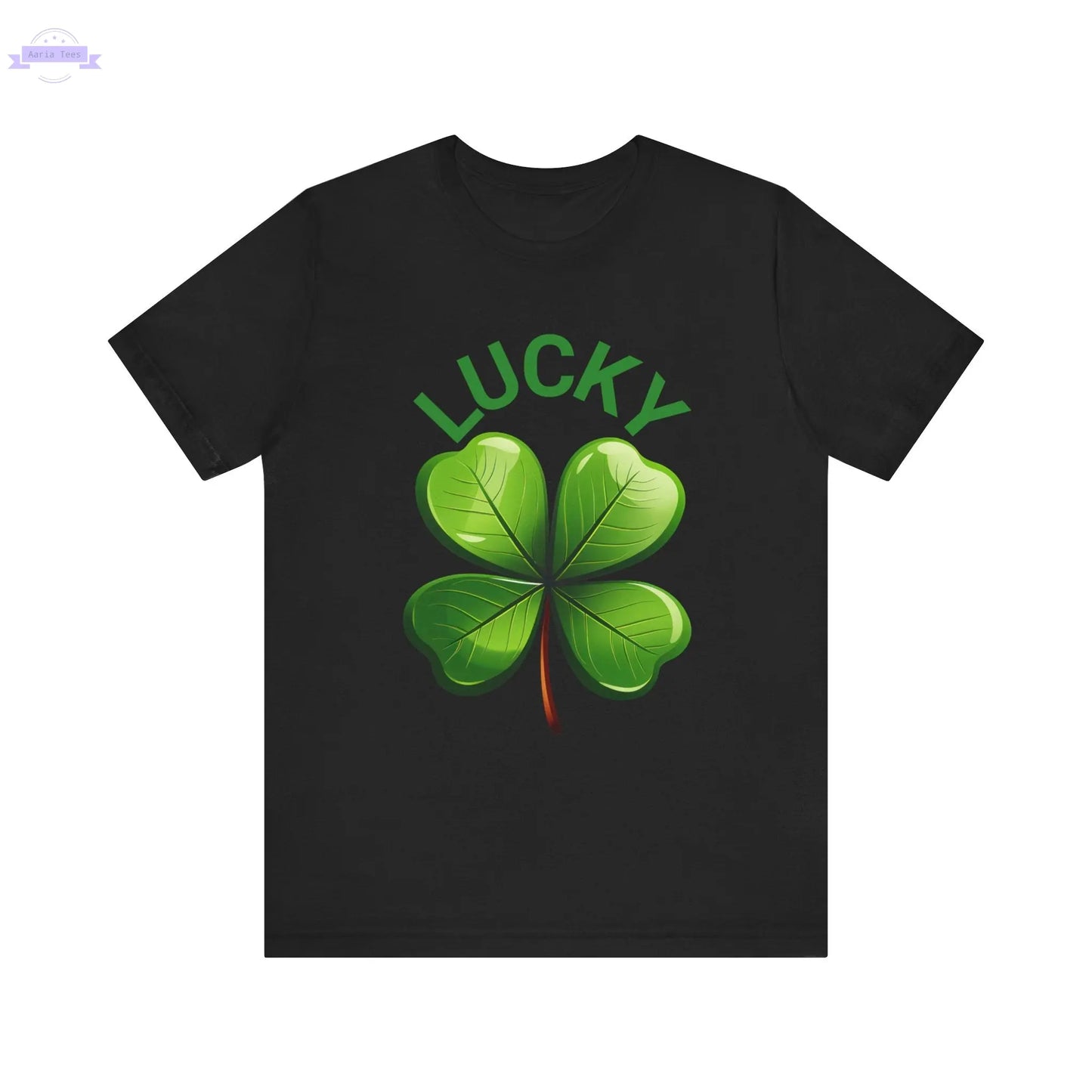 Lucky Clover Jersey Short Sleeve Tee Printify