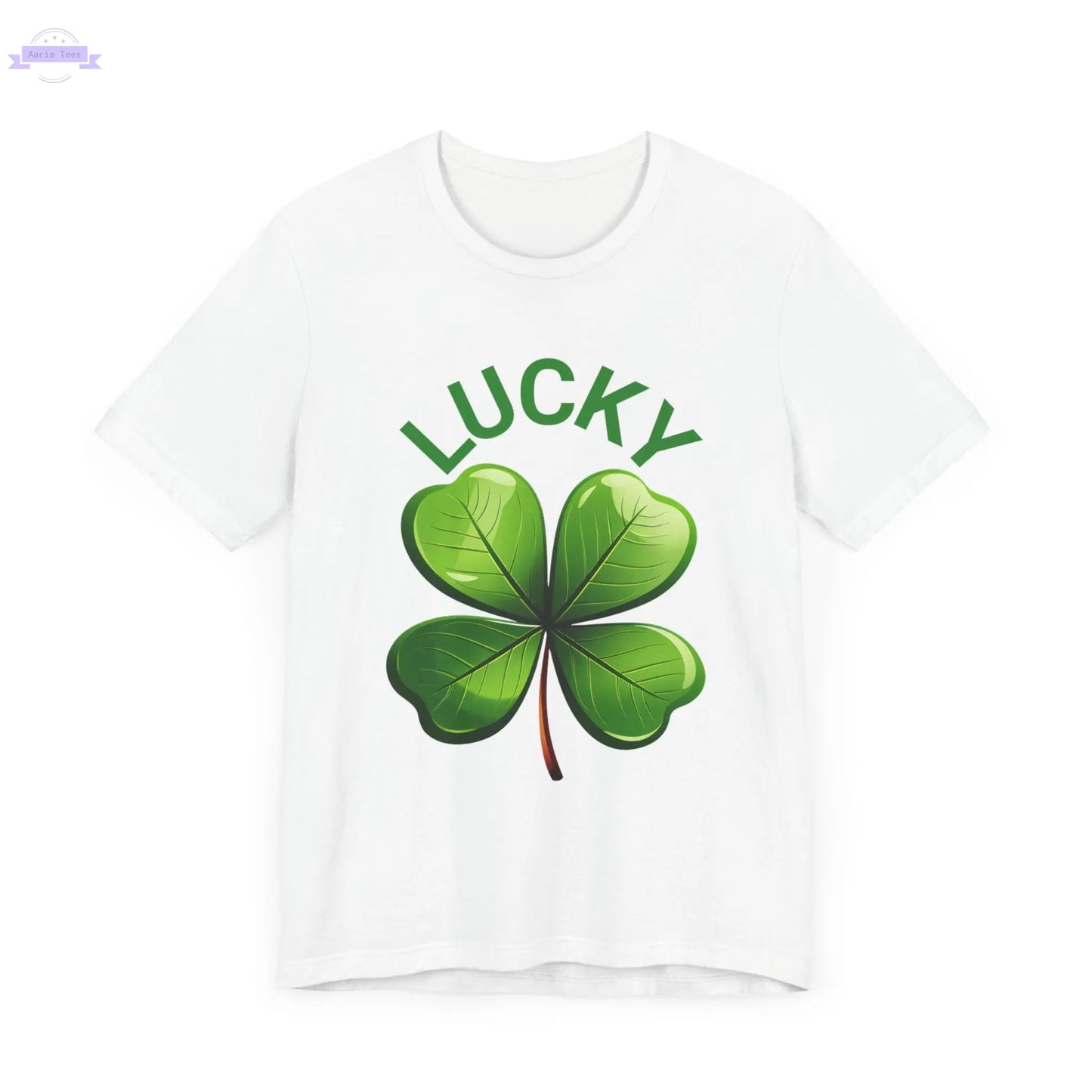 Lucky Clover Jersey Short Sleeve Tee Printify