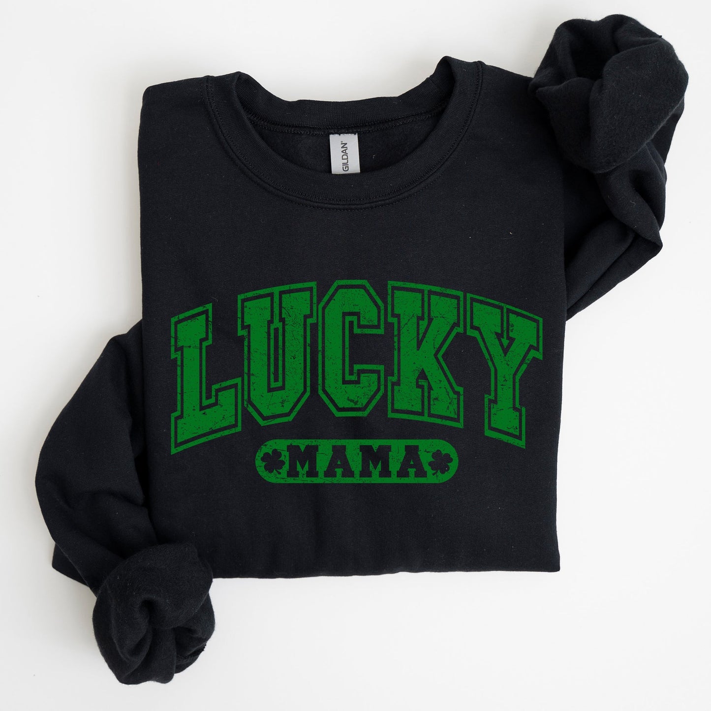Lucky Mama, Retro, St Patrick's Day Sweatshirt