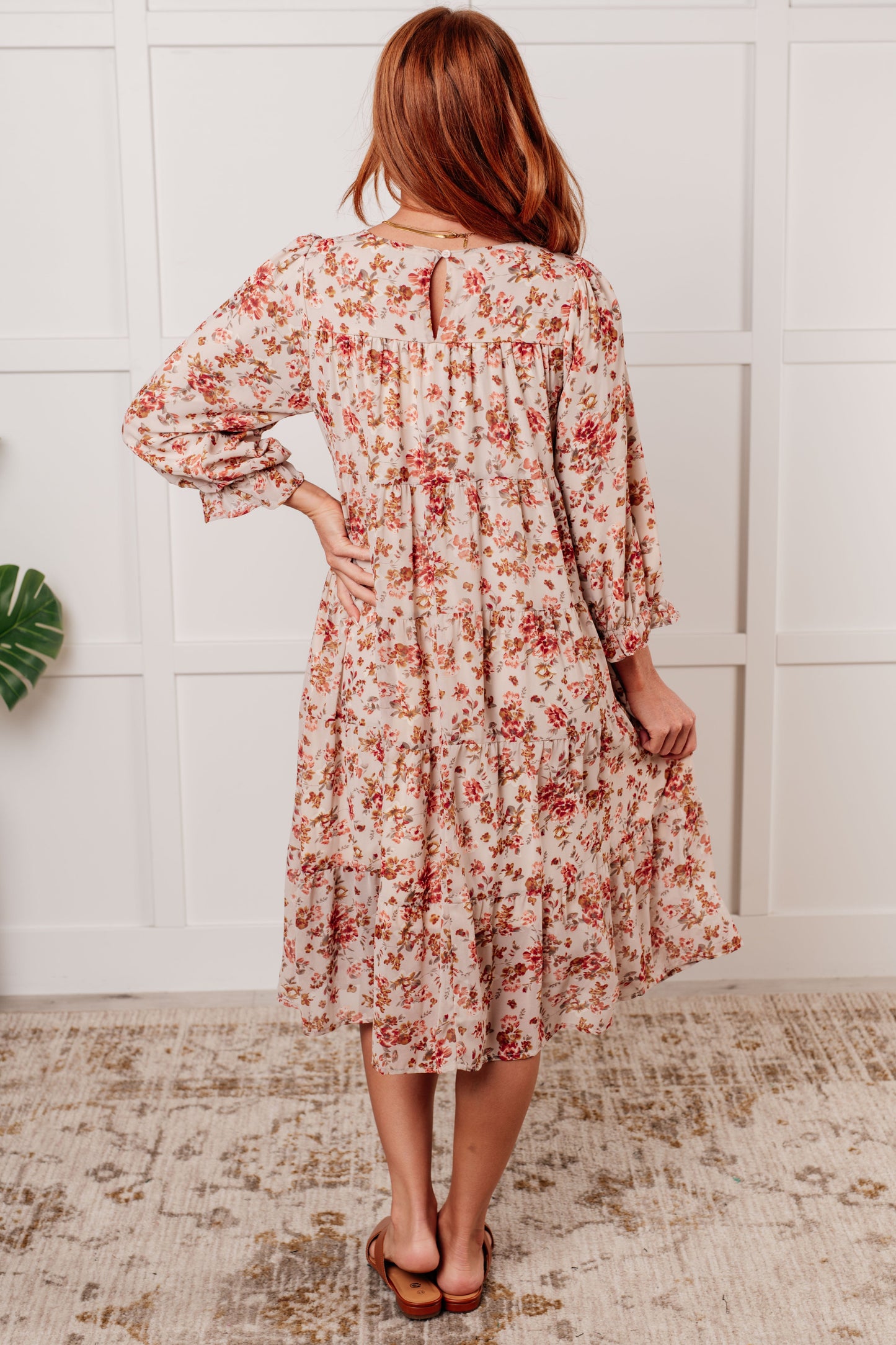 Next to You Balloon Sleeve Floral Dress (Online Exclusive)