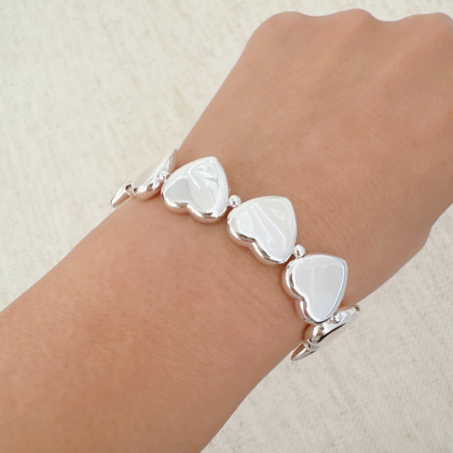 Oh Lovely Hearts Stretch Bracelet - Aaria Tees