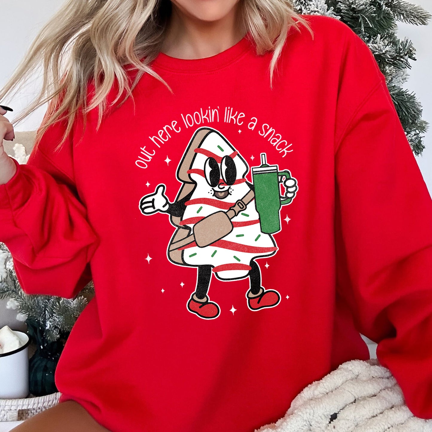Out Here Looking Like A Snack Christmas Sweatshirt