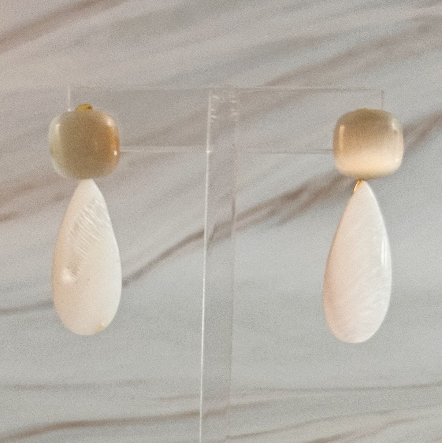 Pastel Breeze Double Stone Earrings - Aaria Tees