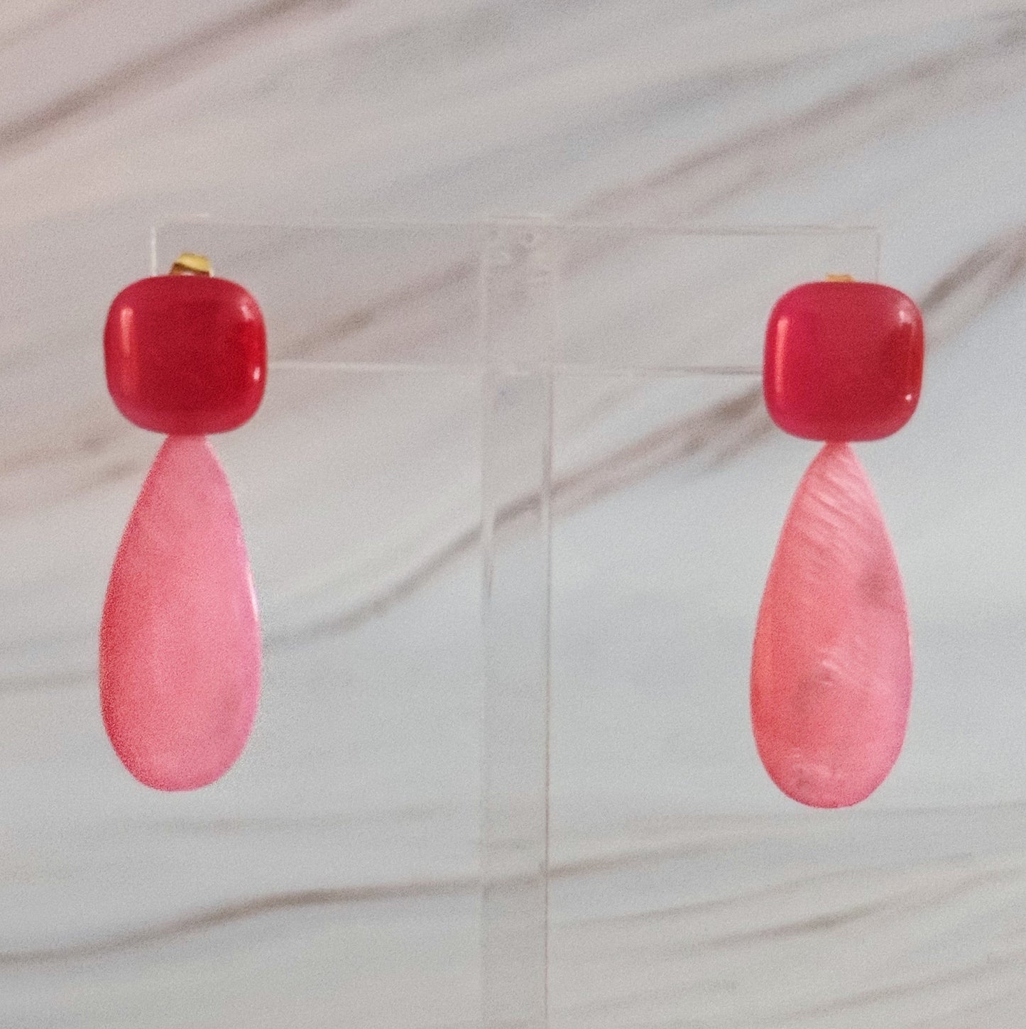 Pastel Breeze Double Stone Earrings - Aaria Tees