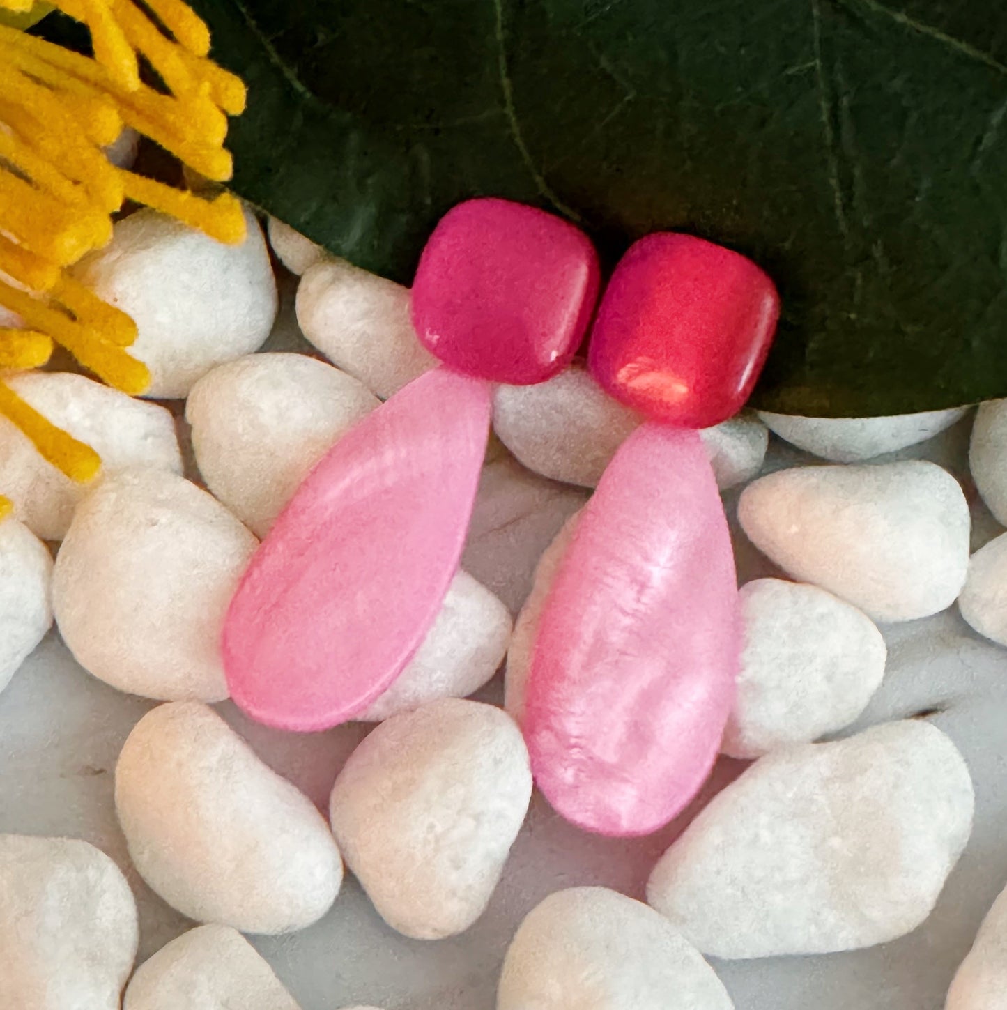 Pastel Breeze Double Stone Earrings - Aaria Tees