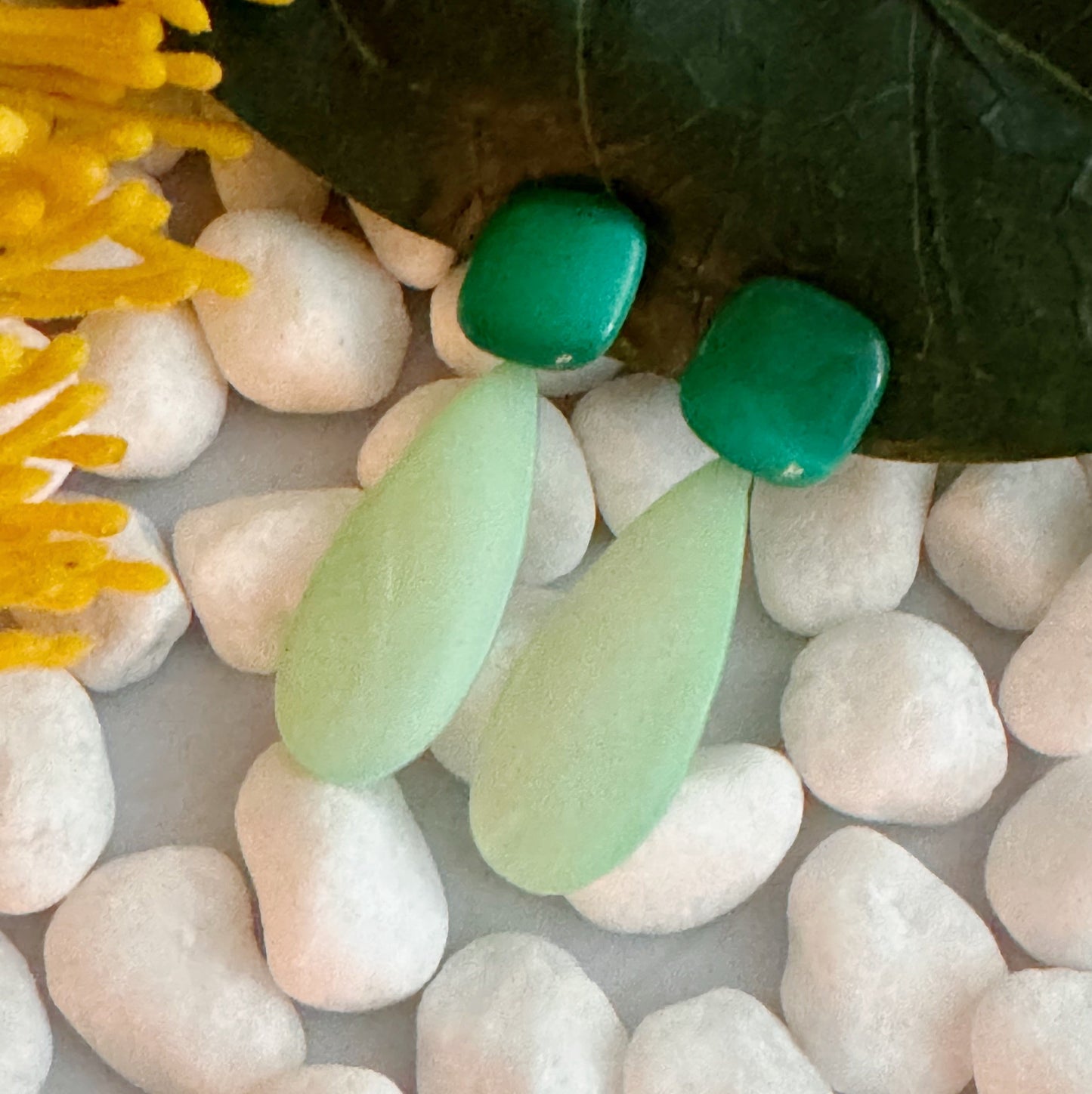 Pastel Breeze Double Stone Earrings - Aaria Tees