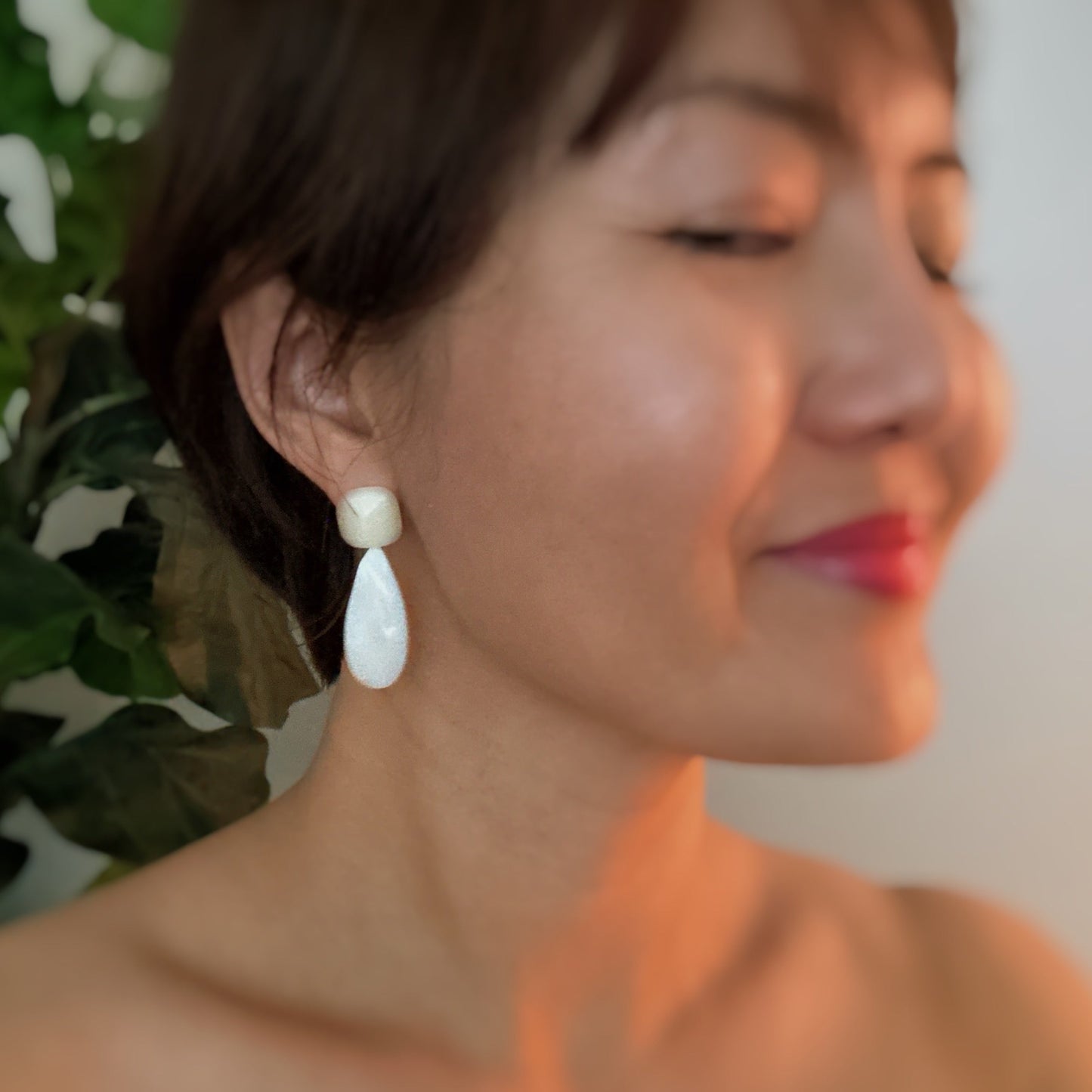Pastel Breeze Double Stone Earrings - Aaria Tees