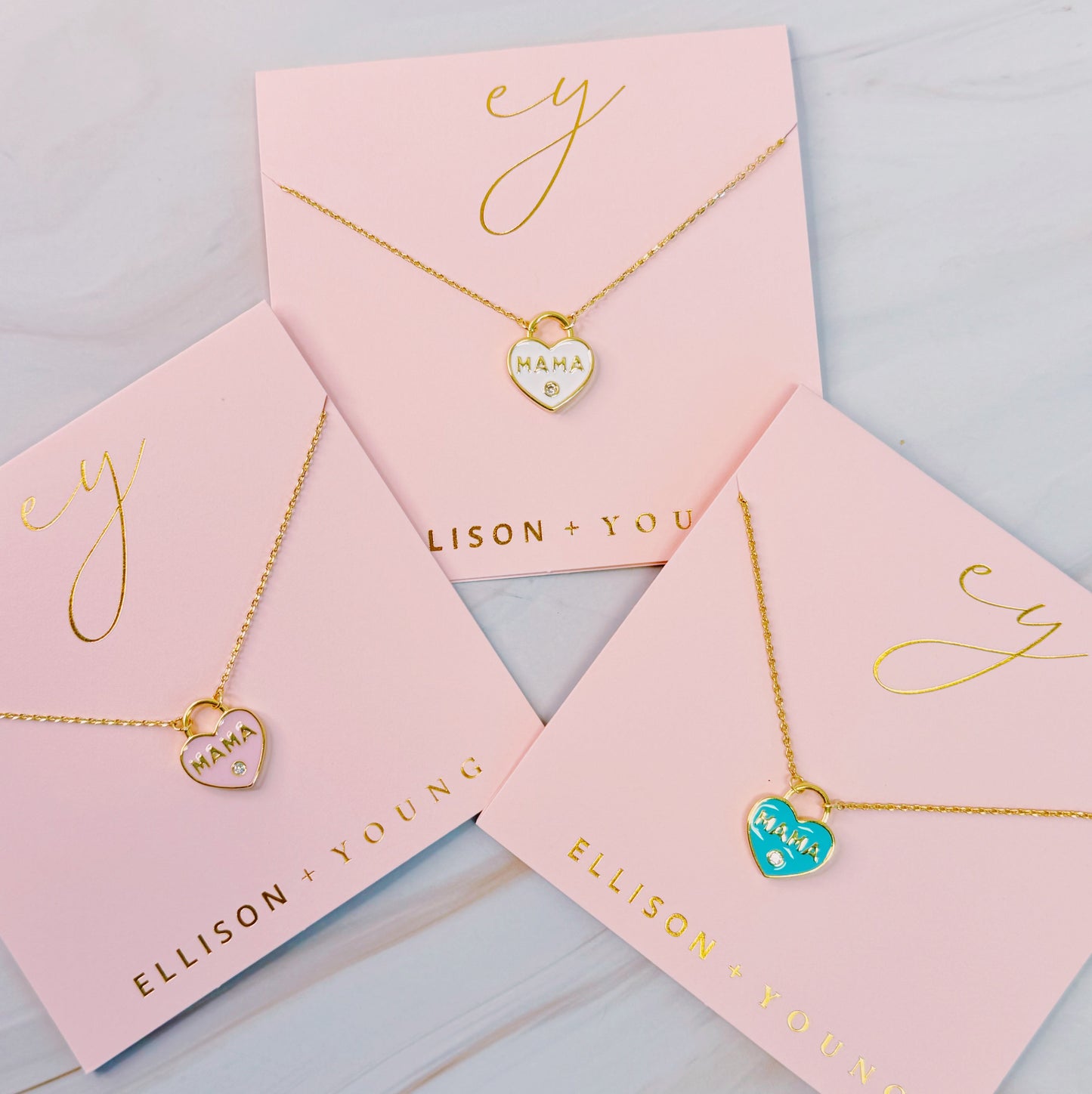 Pastel Locket Mama Necklace - Aaria Tees