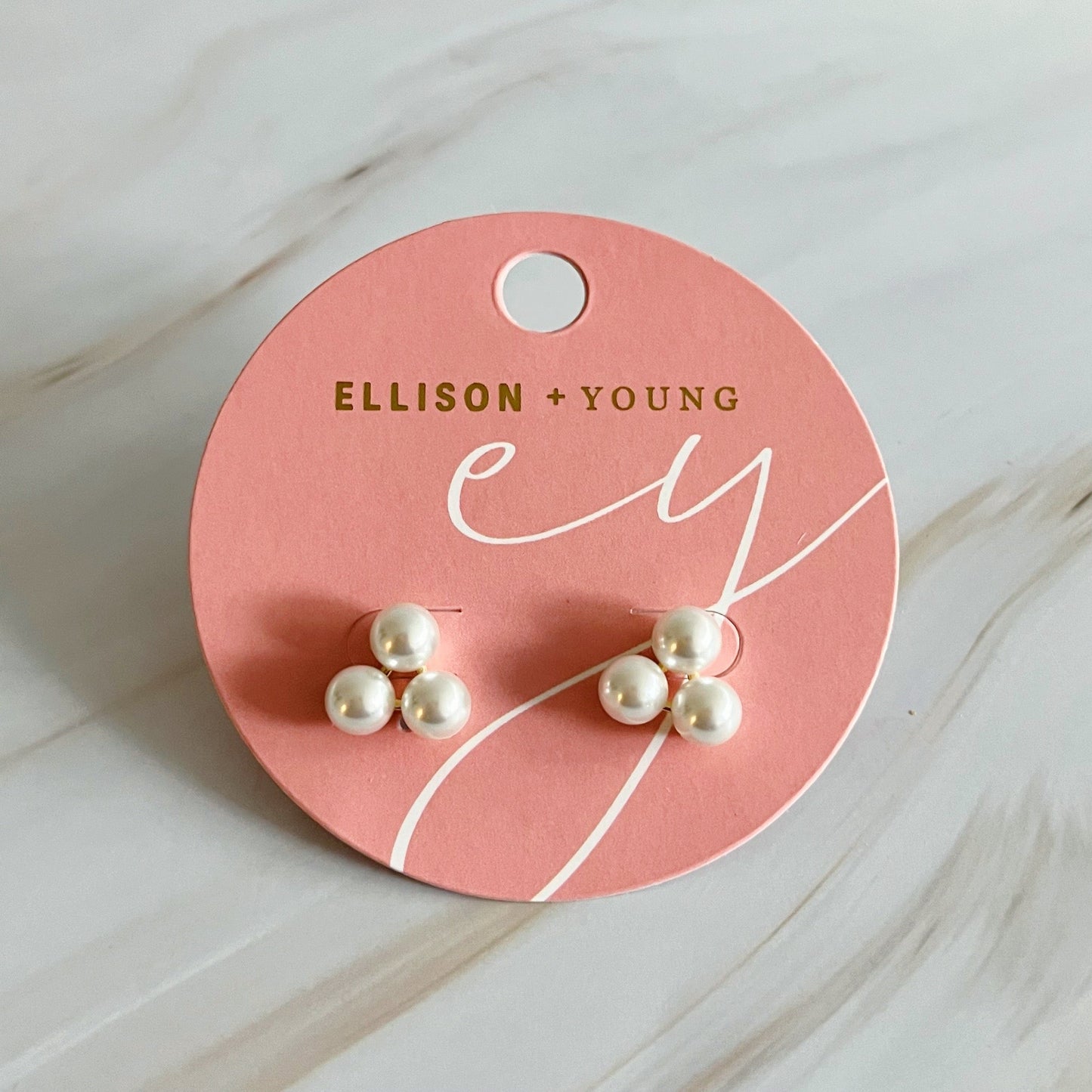 Pearl Trio Stud Earrings - Aaria Tees