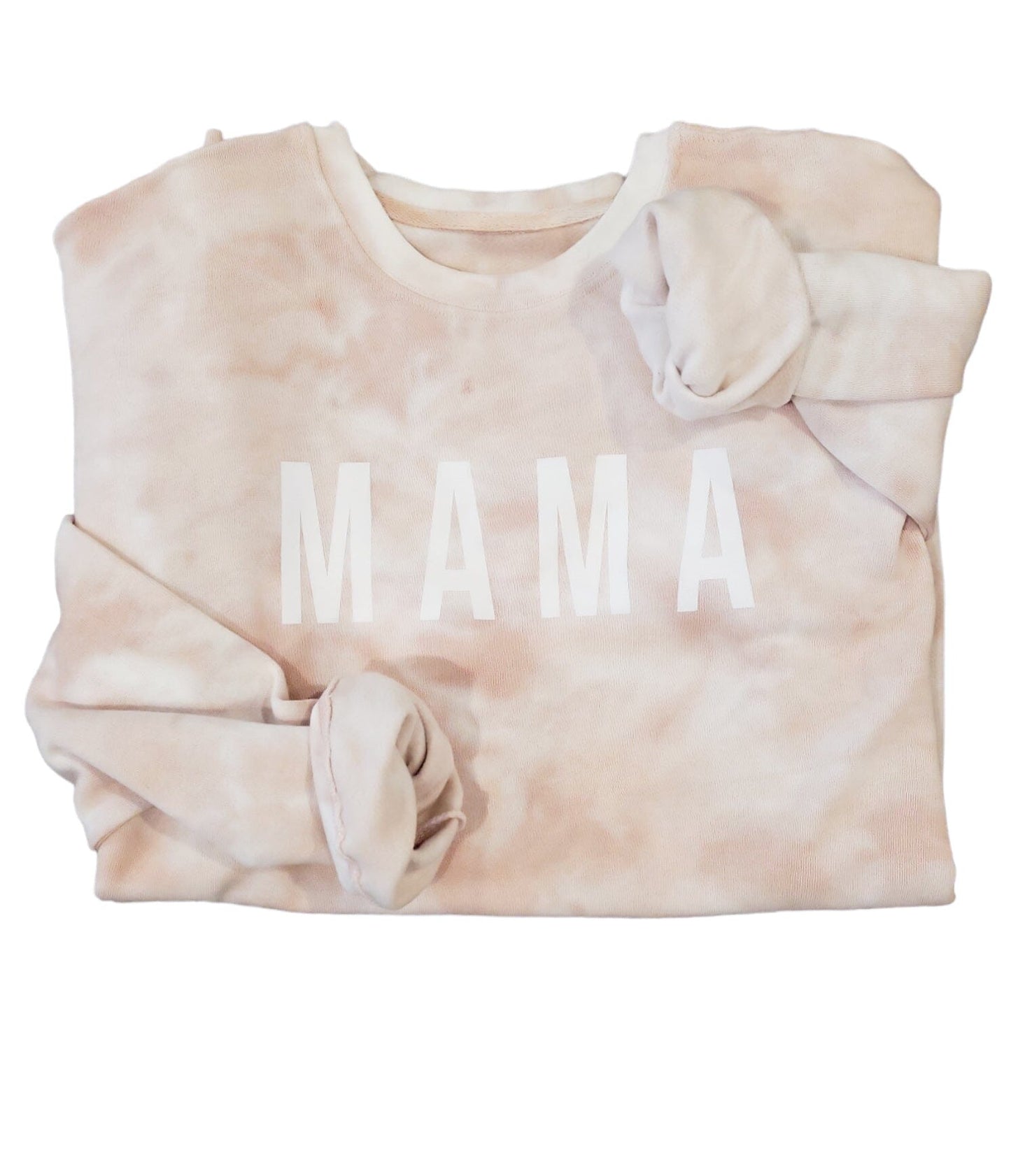 Ash Pink Tie Dye Mama Crew
