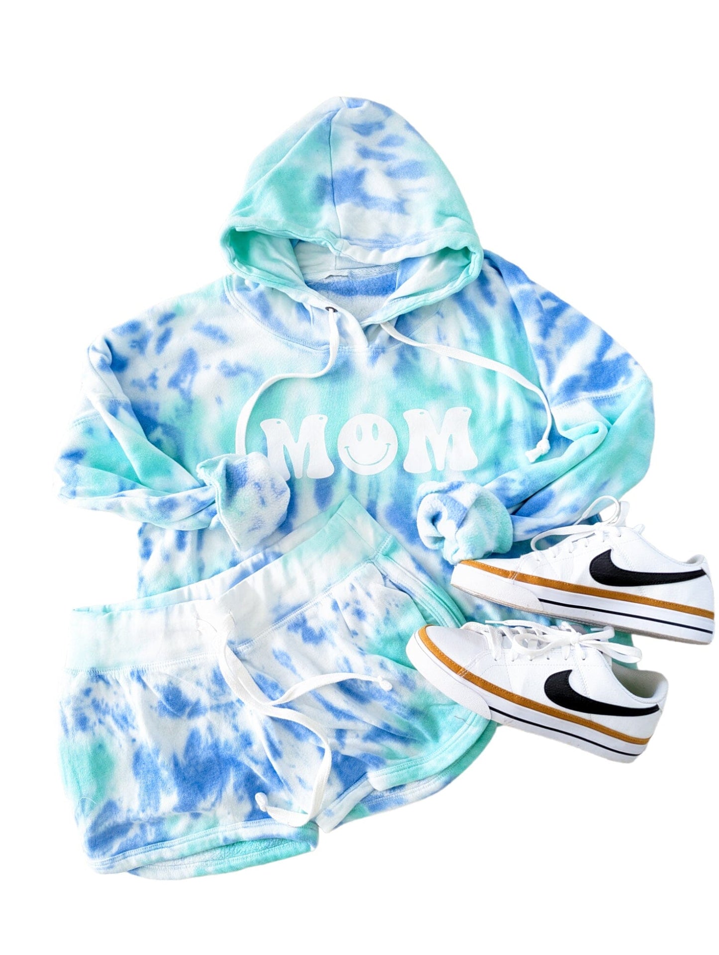 Smile Mom Crop Tie dye Set