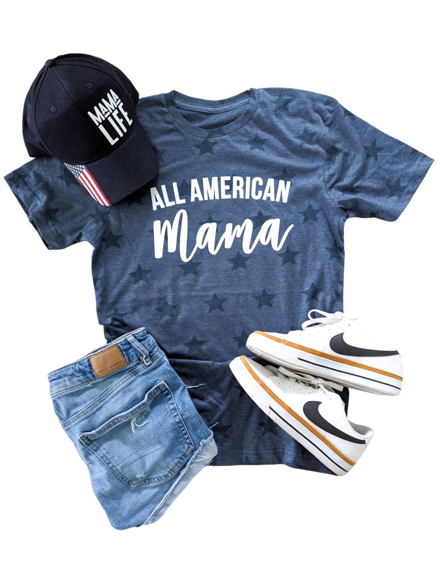 All American Mama Star Tee