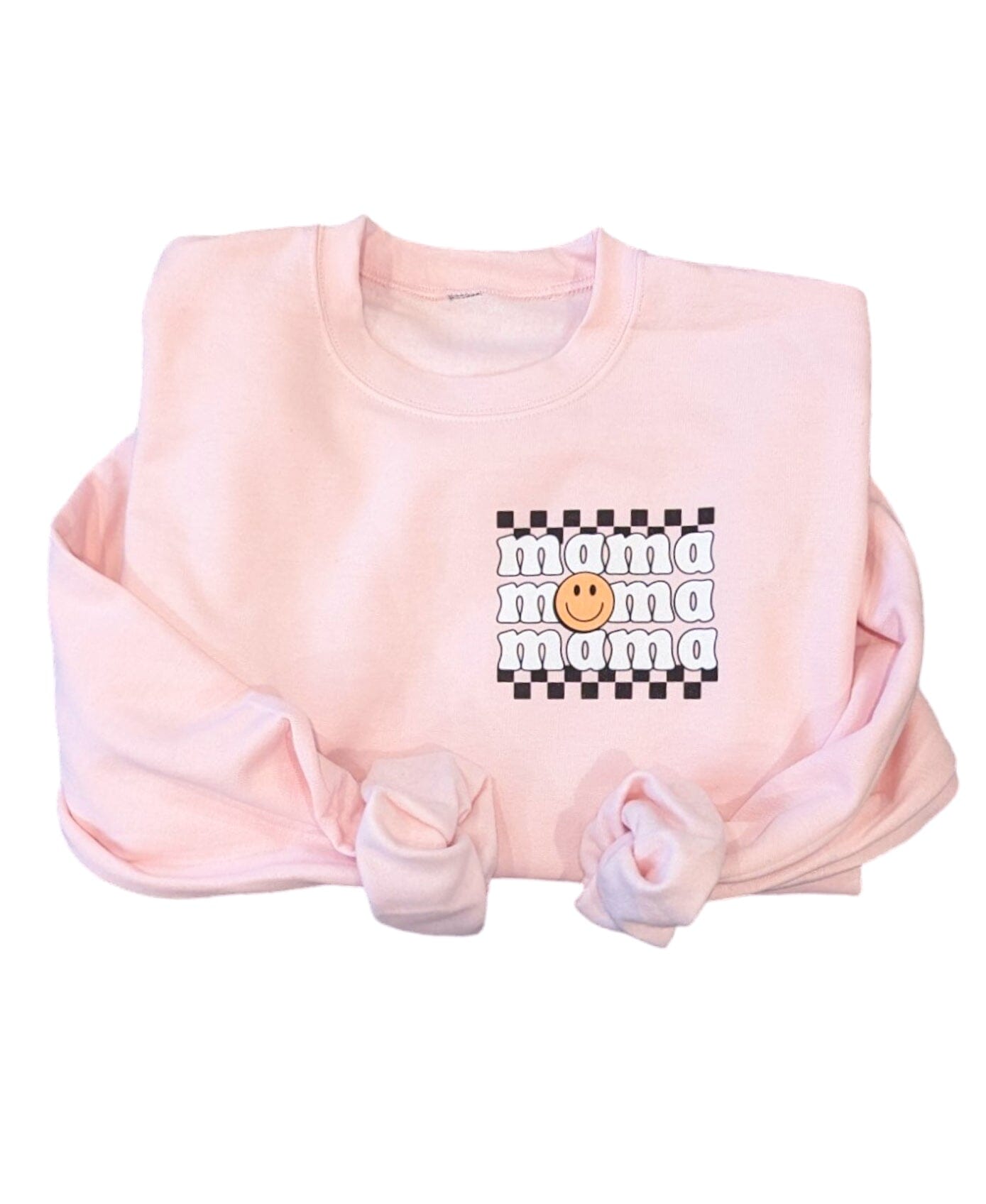 Pink Smiley Mama Pullover