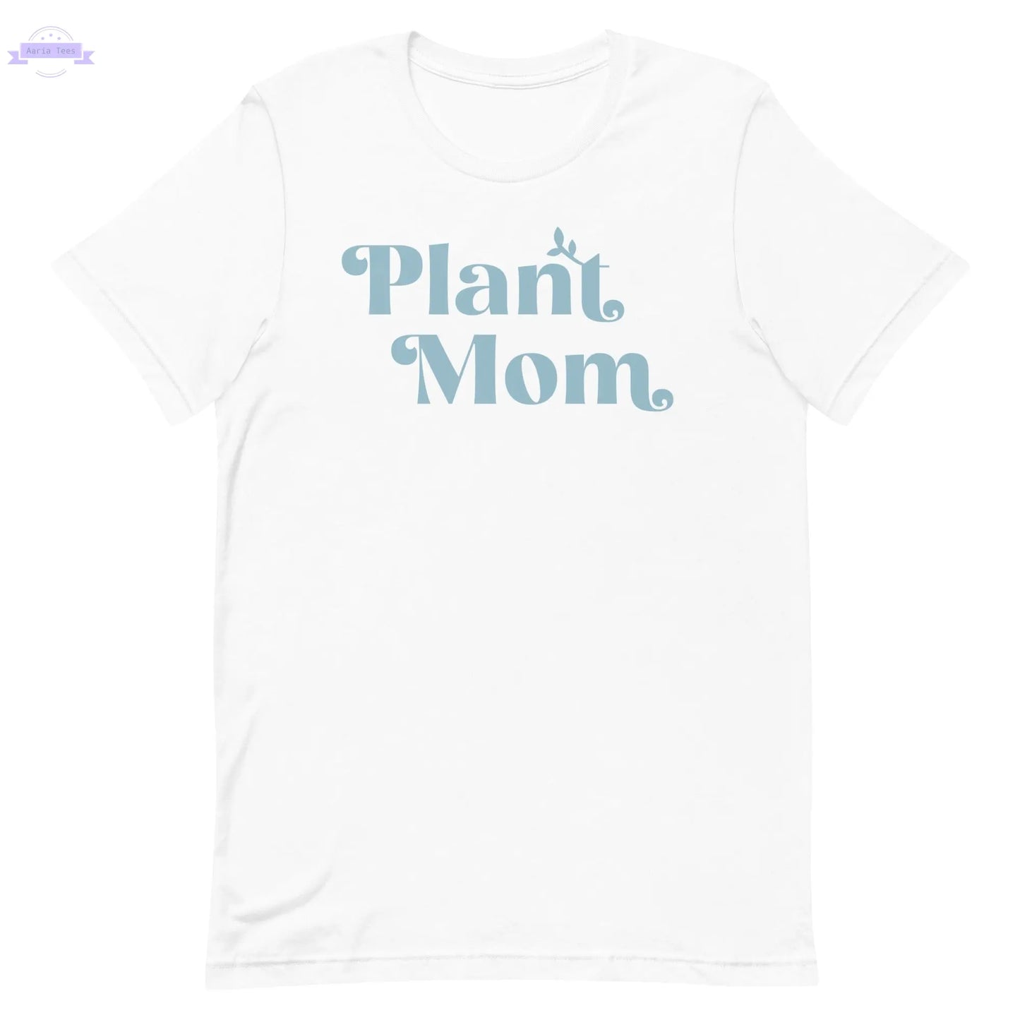 Plant Mom - Women's Cotton t-shirt (light blue) Inspired Botanical Design