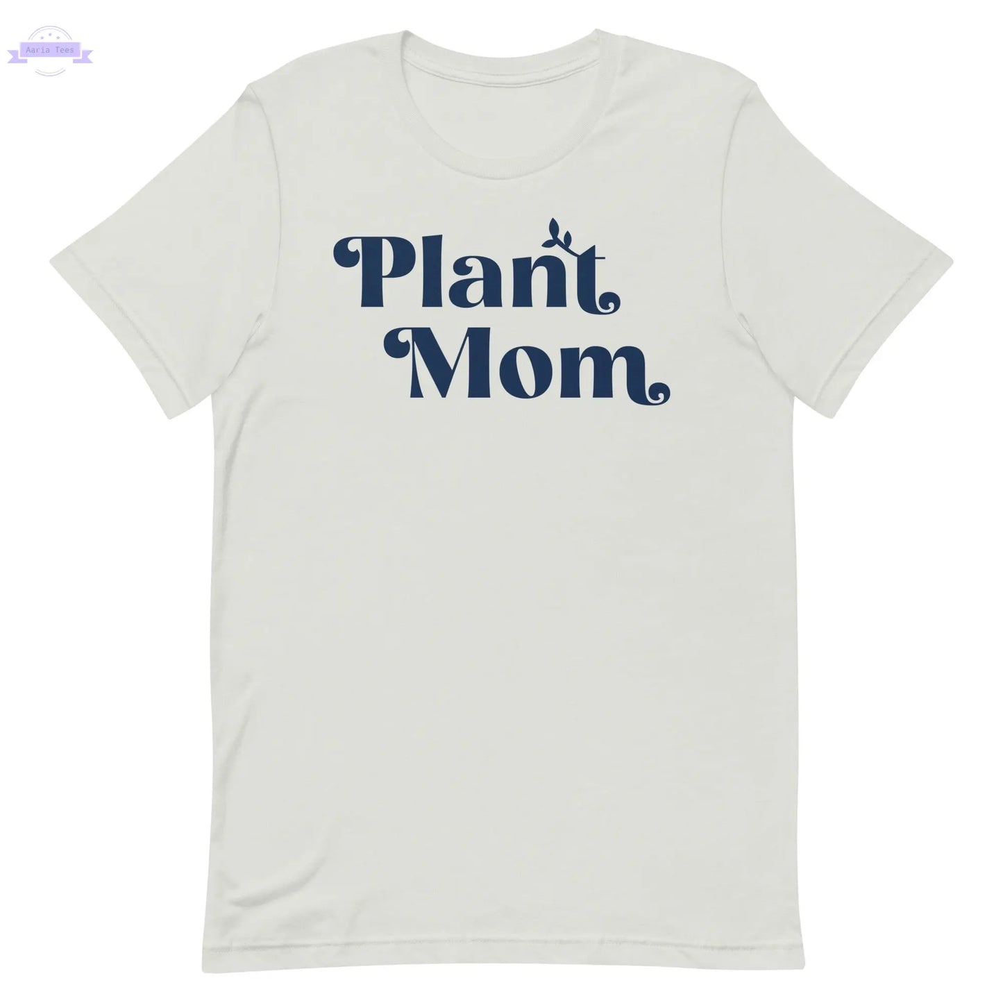 Plant Mom - Women's Cotton t-shirt (navy) Inspired Botanical Design