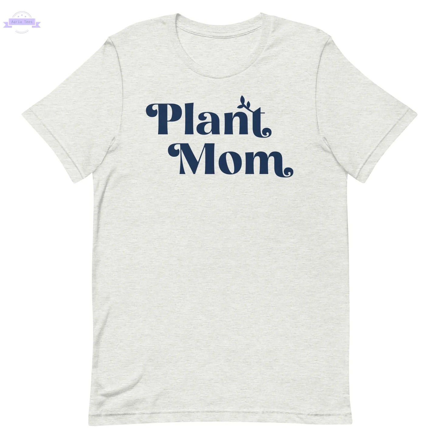 Plant Mom - Women's Cotton t-shirt (navy) Inspired Botanical Design