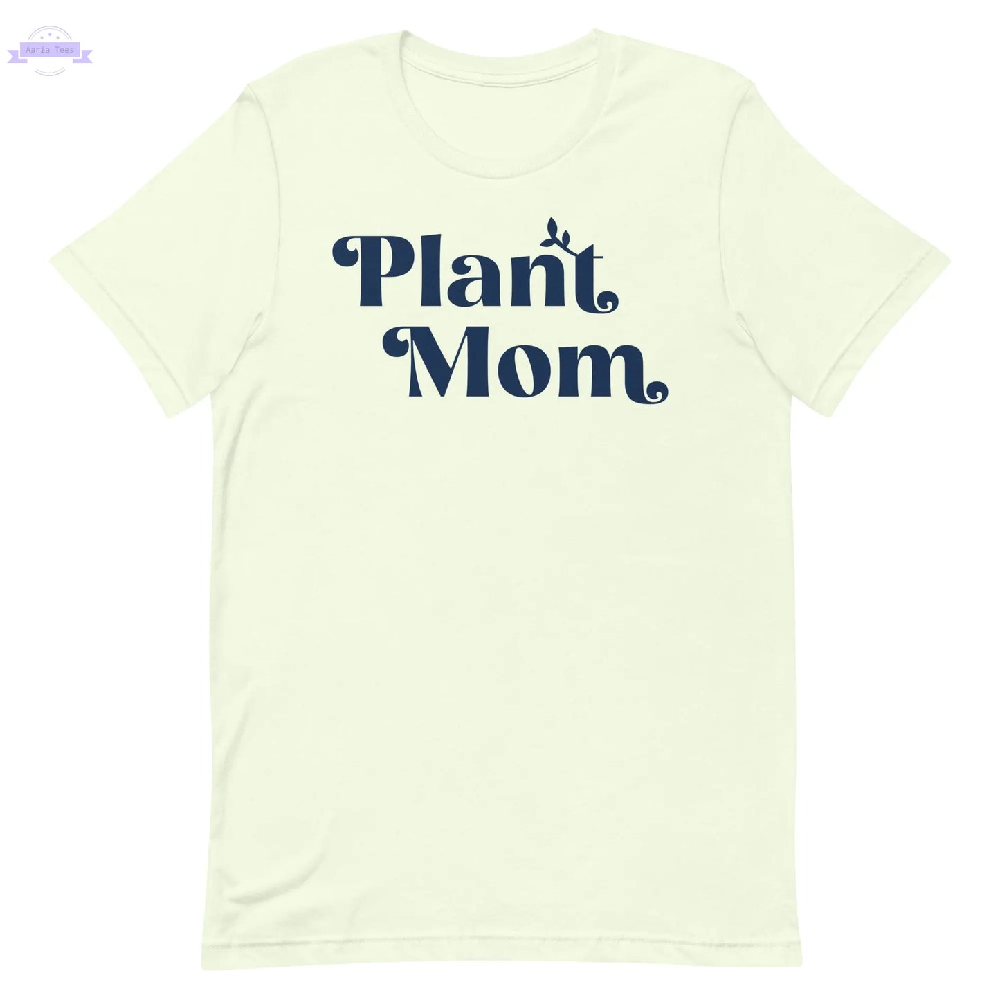 Plant Mom - Women's Cotton t-shirt (navy) Inspired Botanical Design