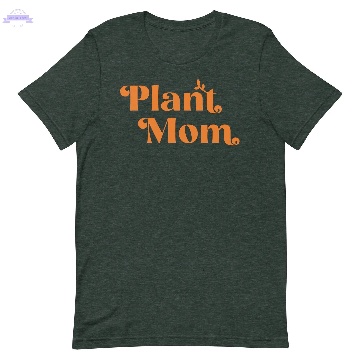 Plant Mom - Women's Cotton t-shirt (orange) Inspired Botanical Design